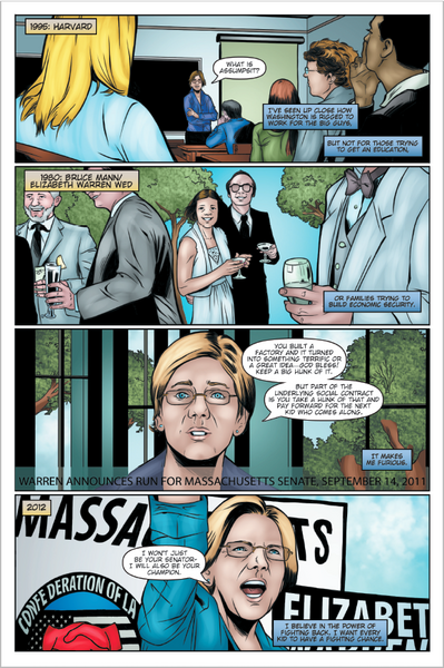 Female Force: Elizabeth Warren Comic Book