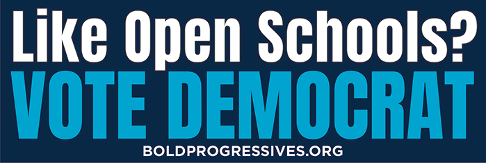 Like Open Schools? Vote Dem Sticker